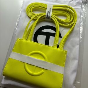 (NWT) Small Highlighter Yellow Telfar